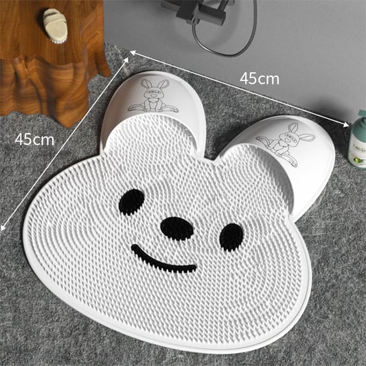 TPE Bath Mat Back Suction Cup Massage Foot Mat