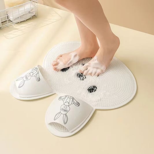 TPE Bath Mat Back Suction Cup Massage Foot Mat